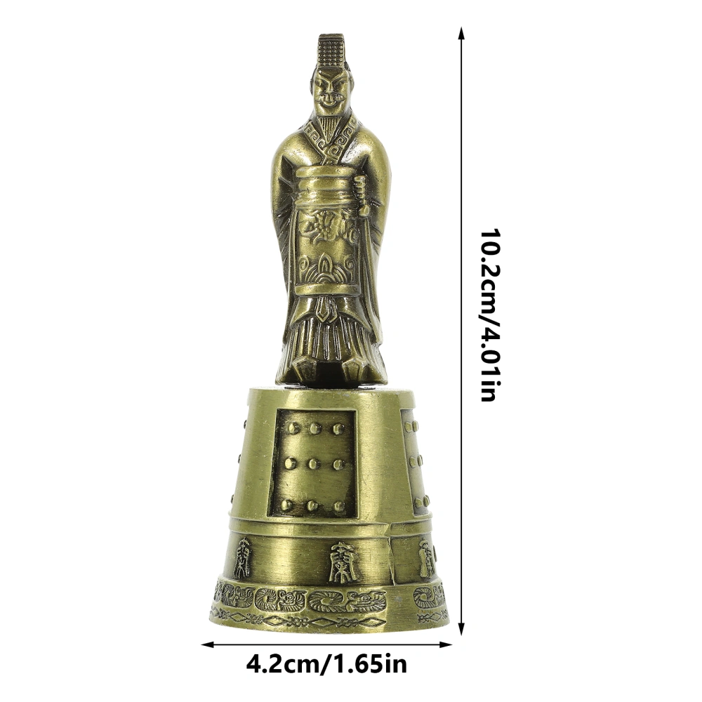 Retro Bell Ornament Statue Bell Ornament Desktop Ornament Alloy Hand Bell Sculpture