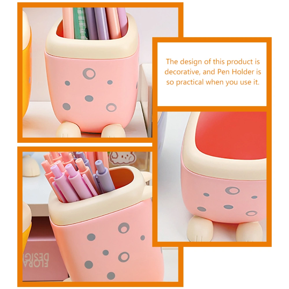 Children Pen Organizer Multi-function Pen Container Cartoon Pencil Holder Pen Supply