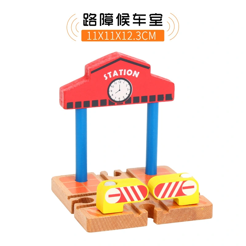 Wooden Toy Train Accessory Wooden Railway Road Block Train Road Block Toy