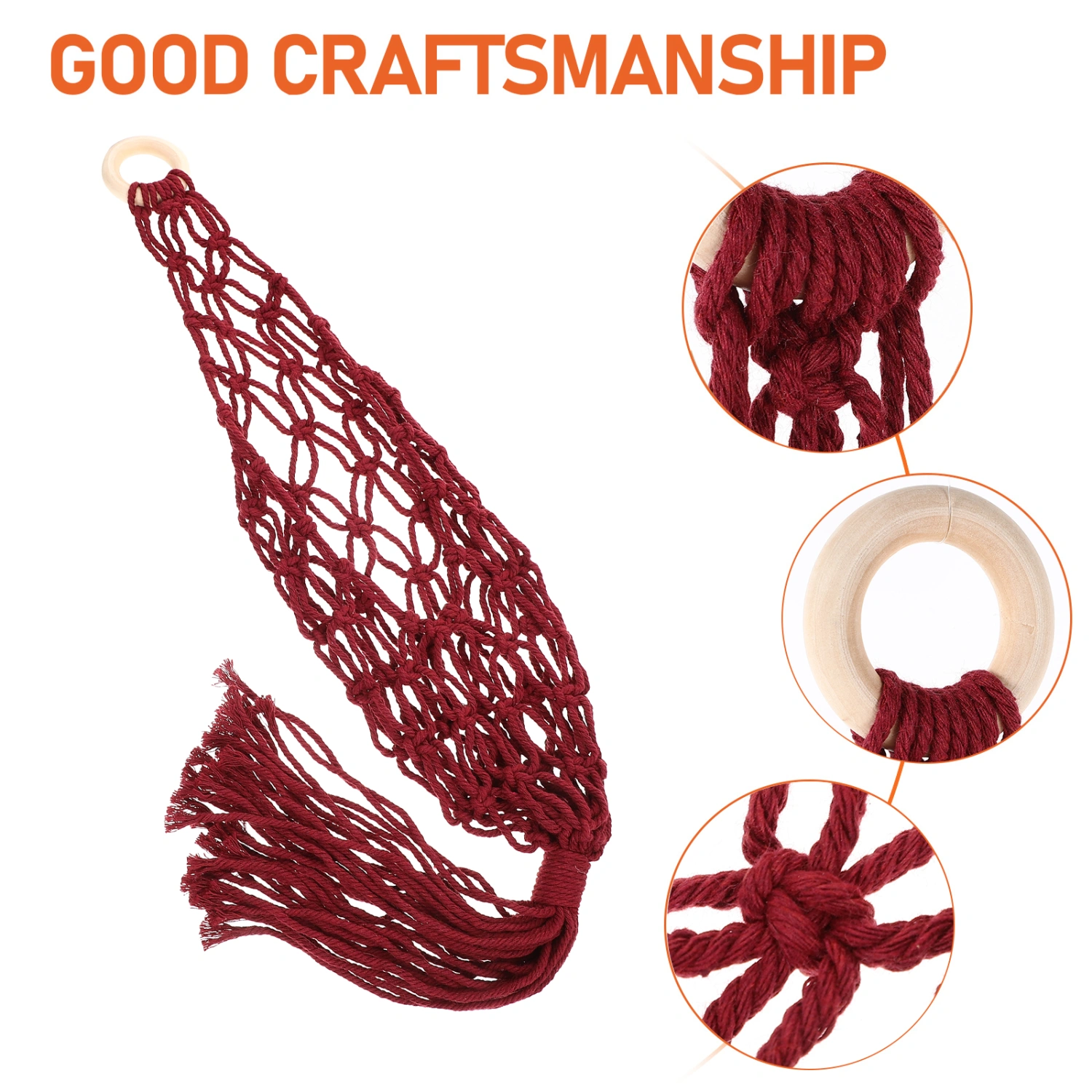 Hanging Basket Convenient Fruit Basket Multi-function Storage Basket Macrame Vegetable Basket