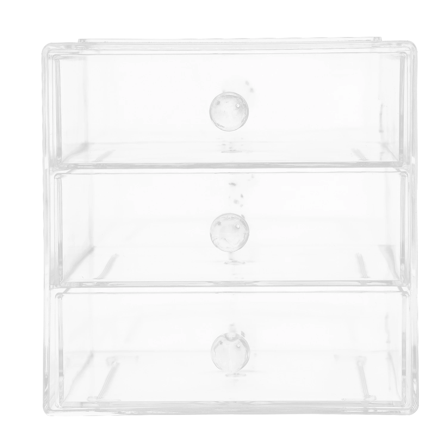 Desk Organizer with Drawers Clear Storage Drawer 3-layer Cosmetic Storage Case Acrylic Makeup Holder