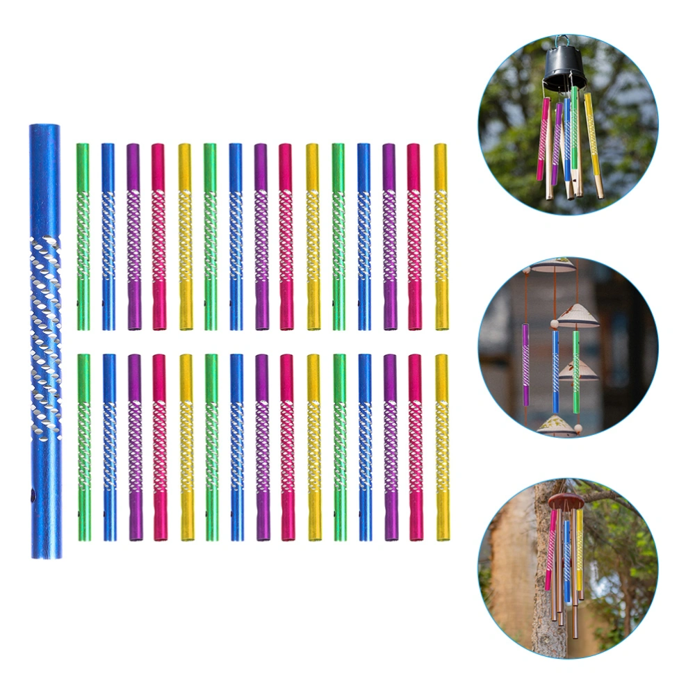 100Pcs Wind Chime Replacement Tubes DIY Wind Chime Tubes Garden Chime Tubes Replacements