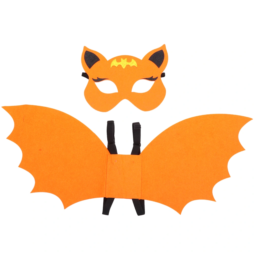 1 Set Halloween Cosplay Bat Wing Children Bat Wing Costume Bat Mask for Carnival Cosplay Party