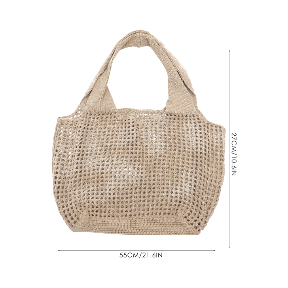 Crochet Tote Bag Summer Beach Handbag Women Shoulder Bag Fashionable Tote Bag