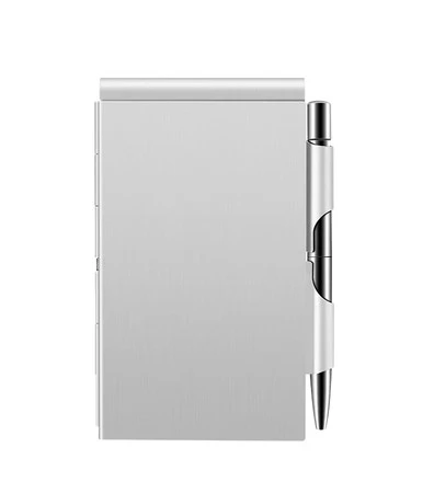 Metal Small Notebook Mini Notepad Small Pocket Notepad Metal Note Case with Pen