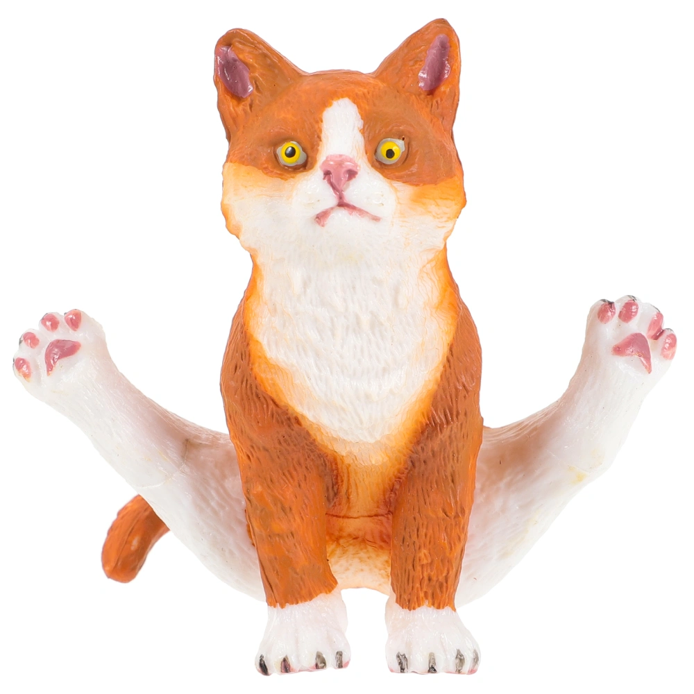 Realistic Cat Figurine Simulation Cat Desktop Cat Ornament PVC Cat Statue