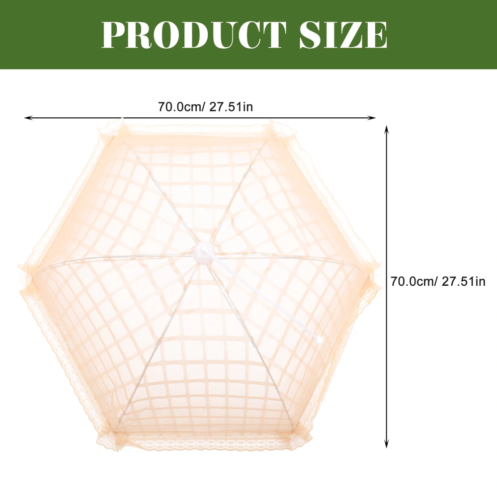 Fine Mesh Food Tent Large Collapsible Food Umbrella Reusable Food Net for Home