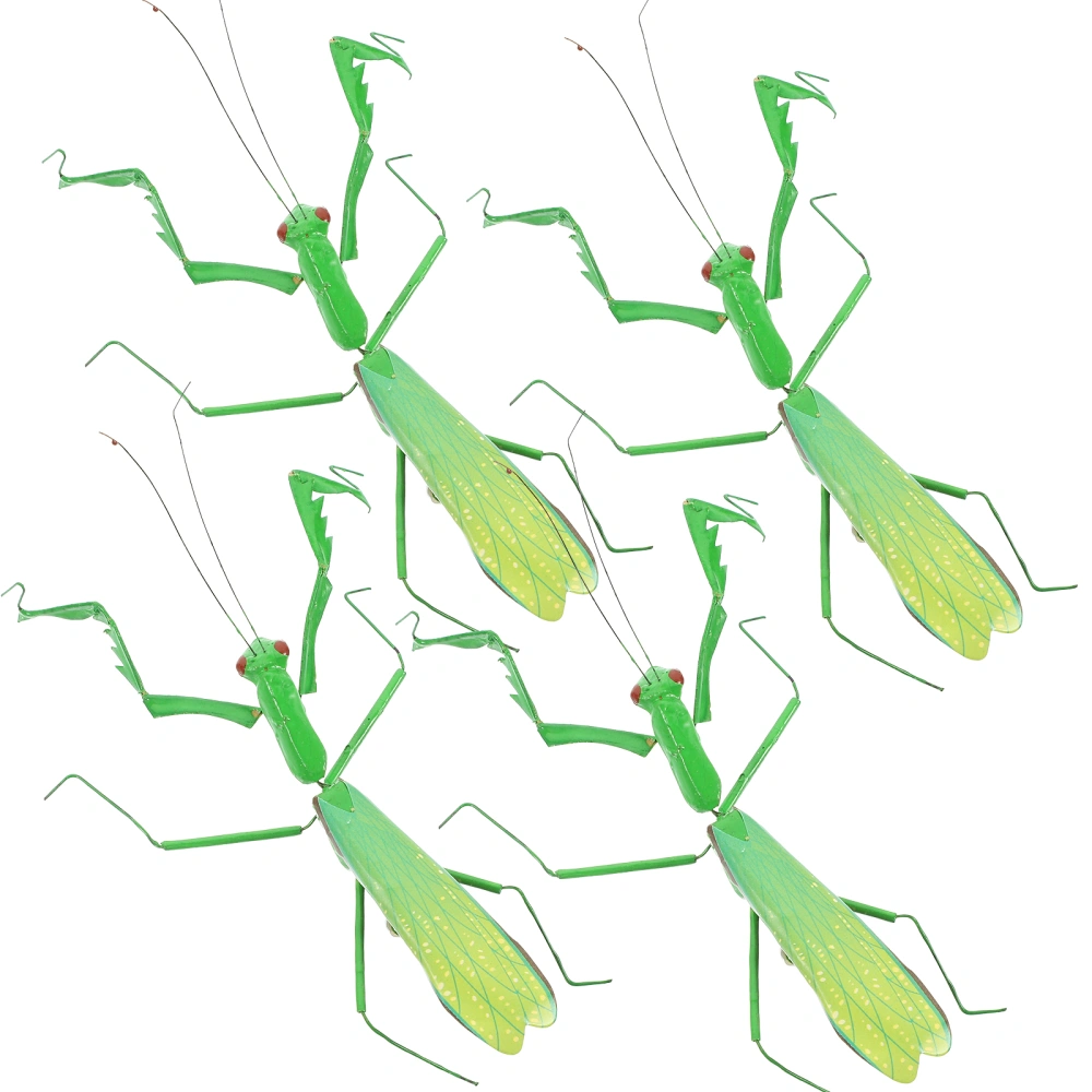 6pcs Mantis Insect Model Vivid Desktop Decoration Simulation Mantis Ornament