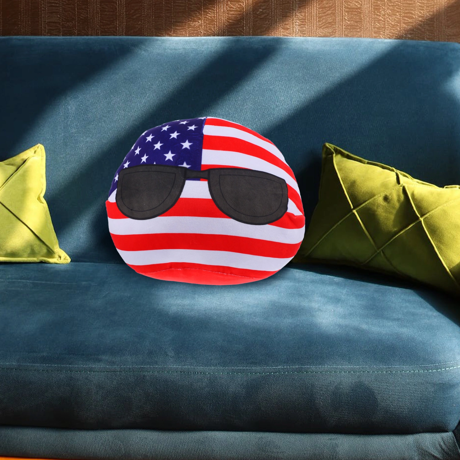 Independence Day Pillow Plush Cushion American Flag Throw Pillow Decoration