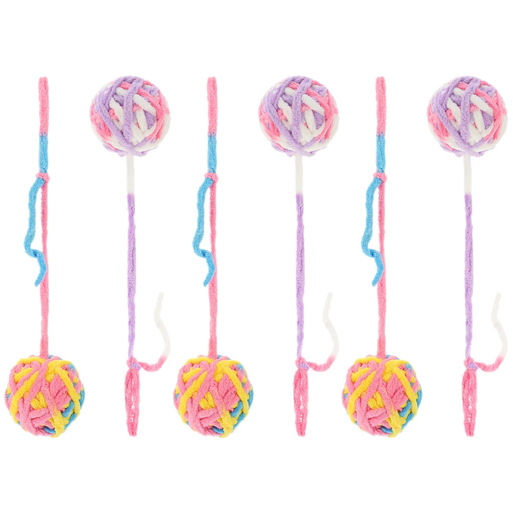 6pcs Cat Scratcher Indoor Cat Scratch Toy Cat Scratching Ball Indoor Cat Balls Toy Interactive Cat Toy