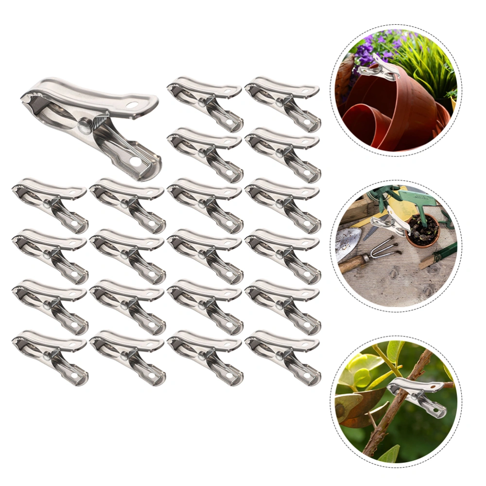 30Pcs Garden Clips Greenhouse Clamps Clips Made Stainless Steel Shade Cloth Clips Clothes Clips