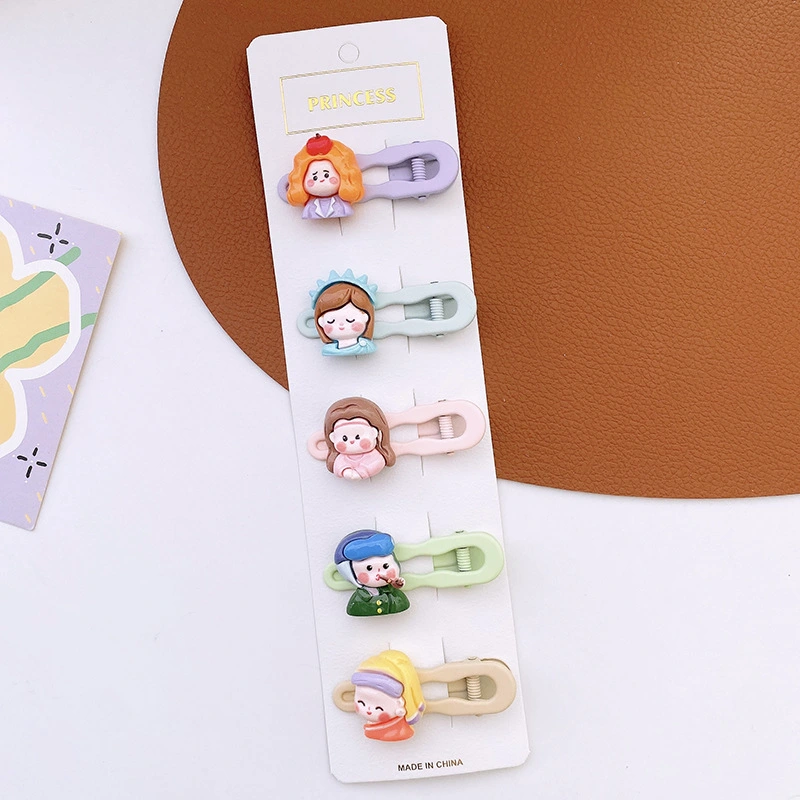 5pcs Fruit Shaped Barrettes  Cartoon Design Hair Clip Hair Clip Portable Hairpin