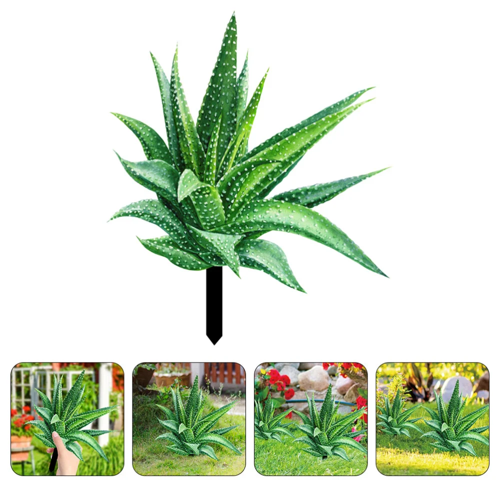 Acrylic Yard Arts Aloe Yard Garden Stake Plant Garden Sign Garden Decorative Stake