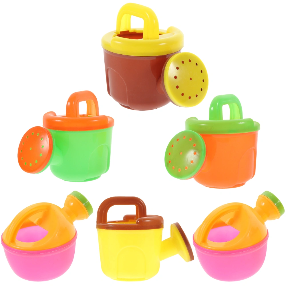 6pcs Small Watering Cans Gardening Watering Kettles Kids Gardening Tools