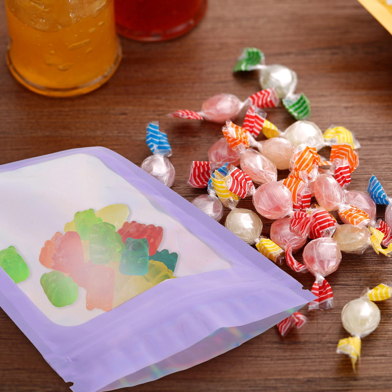 100Pcs Resealable Bags Decorative Self Sealing Bags Packaging Bags Small Packing Bags Jewelry Bags