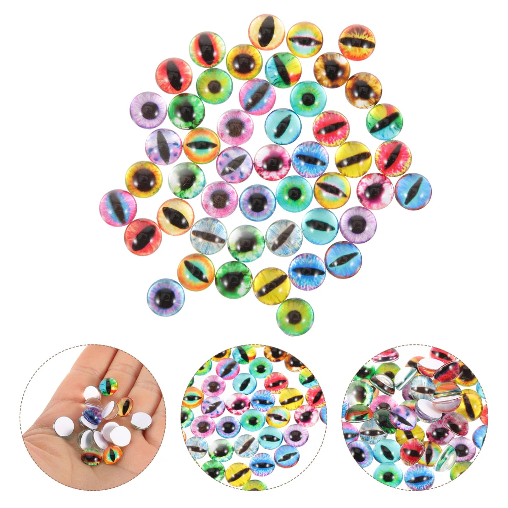 50pcs Round Glass Fake Eyeballs Doll Eyeballs Fake Eyes For Doll Making Diy Making Supplies