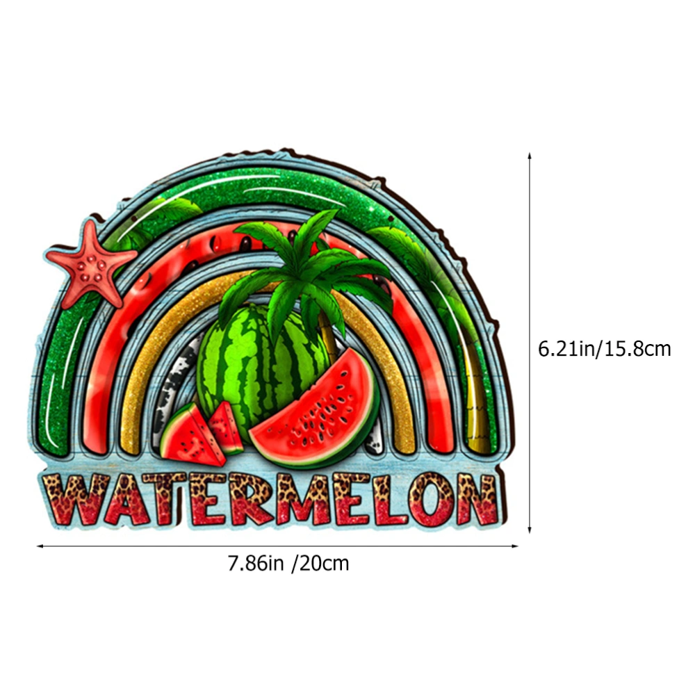 Summer Watermelon Hanging Plaque Decor Festival Party Layout Hanging Sign Garden Hanging Sign