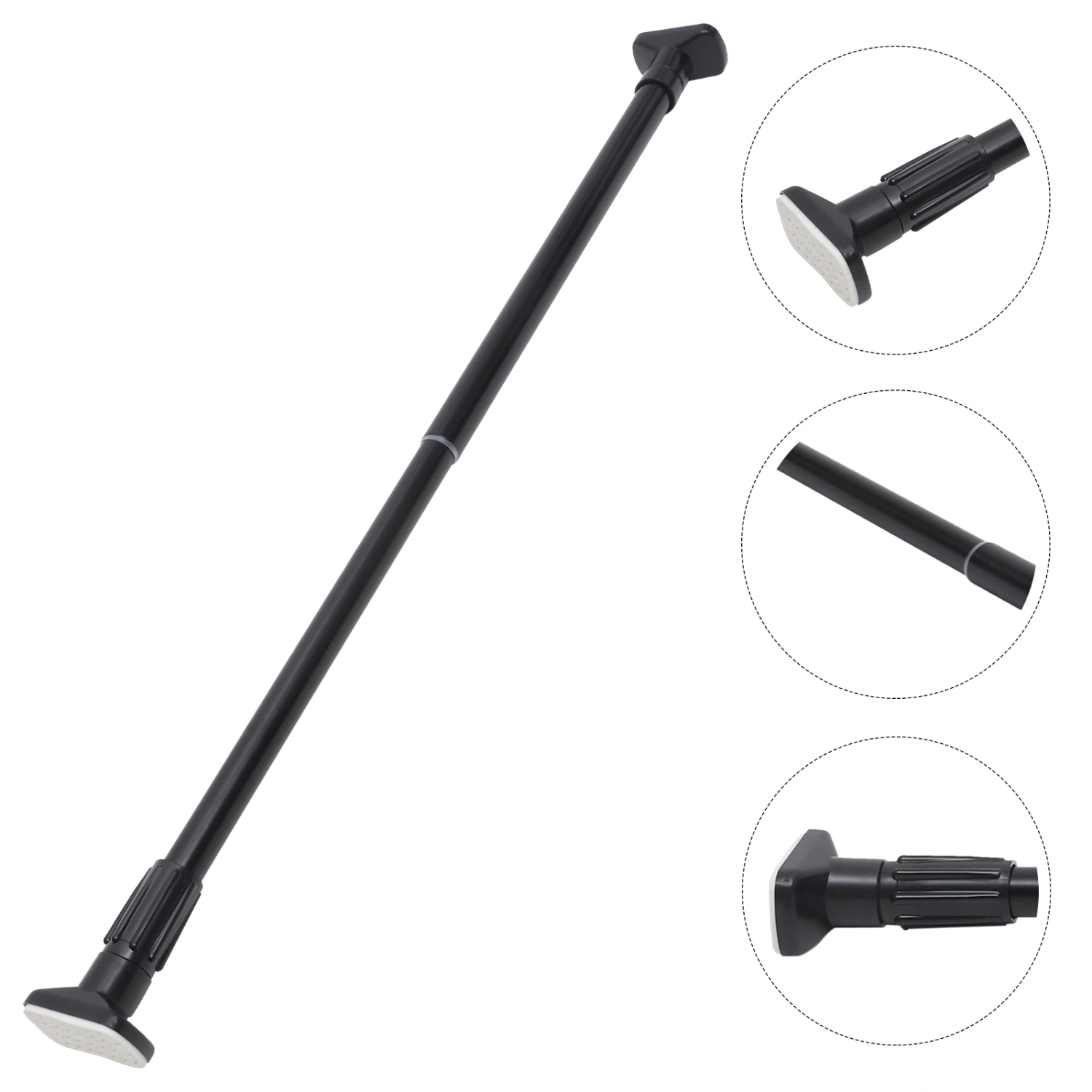 Wall Mount Punch-free Curtain Rod Widely-used Telescopic Clothesline Pole Shower Curtain Tension Rod