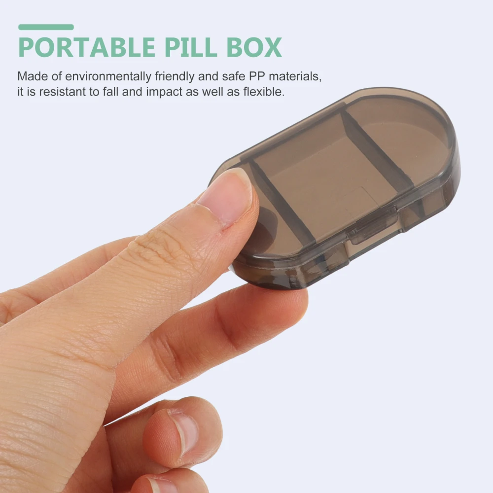 7pcs Portable Weekly Pills Storage Box Compact Capsules Carrying Box Travel Use Pills Container Good Seal