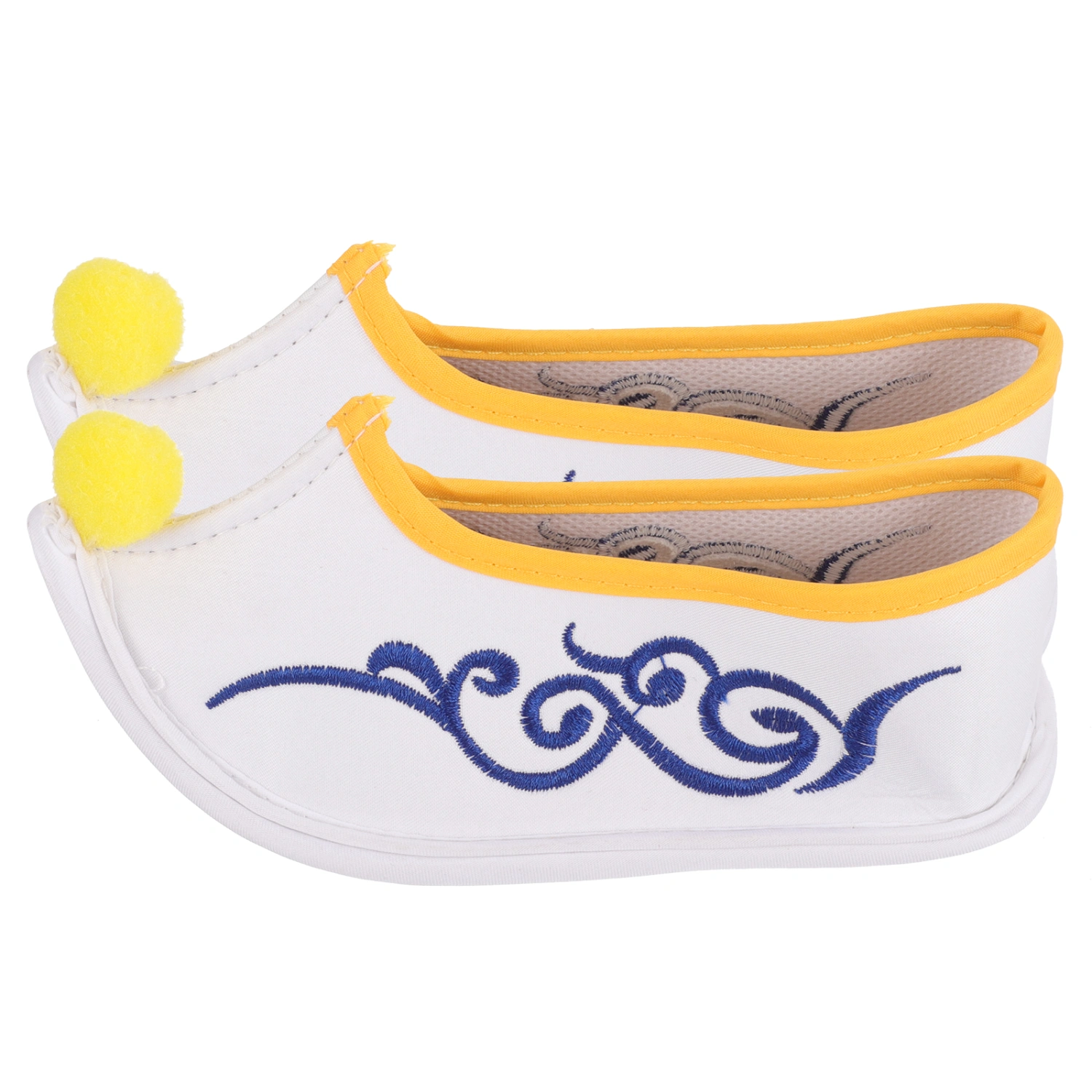1 Pair Buddhist Shoes Embroidered Shoes Women Ethnic Shoes Auspicious Cloud Pattern Shoes