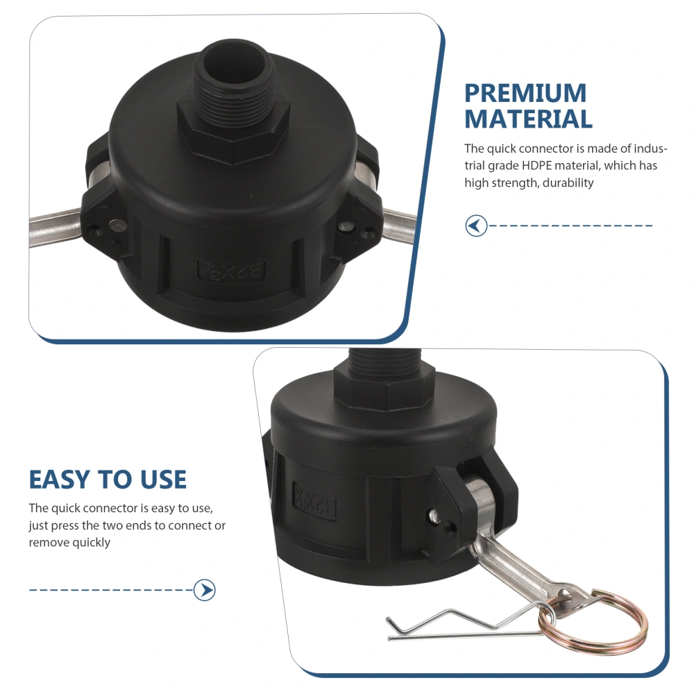 Ibc Tote Adapter 2 Inch To 3/4 Inch Ibc Adapter For Drain Plug Connector