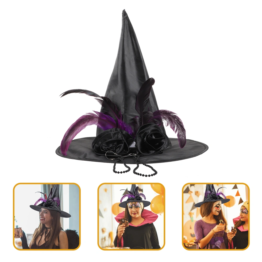 Wizard Hat Masquerade Hat Vintage Decor Cosplay Witch Hat Party Decoration