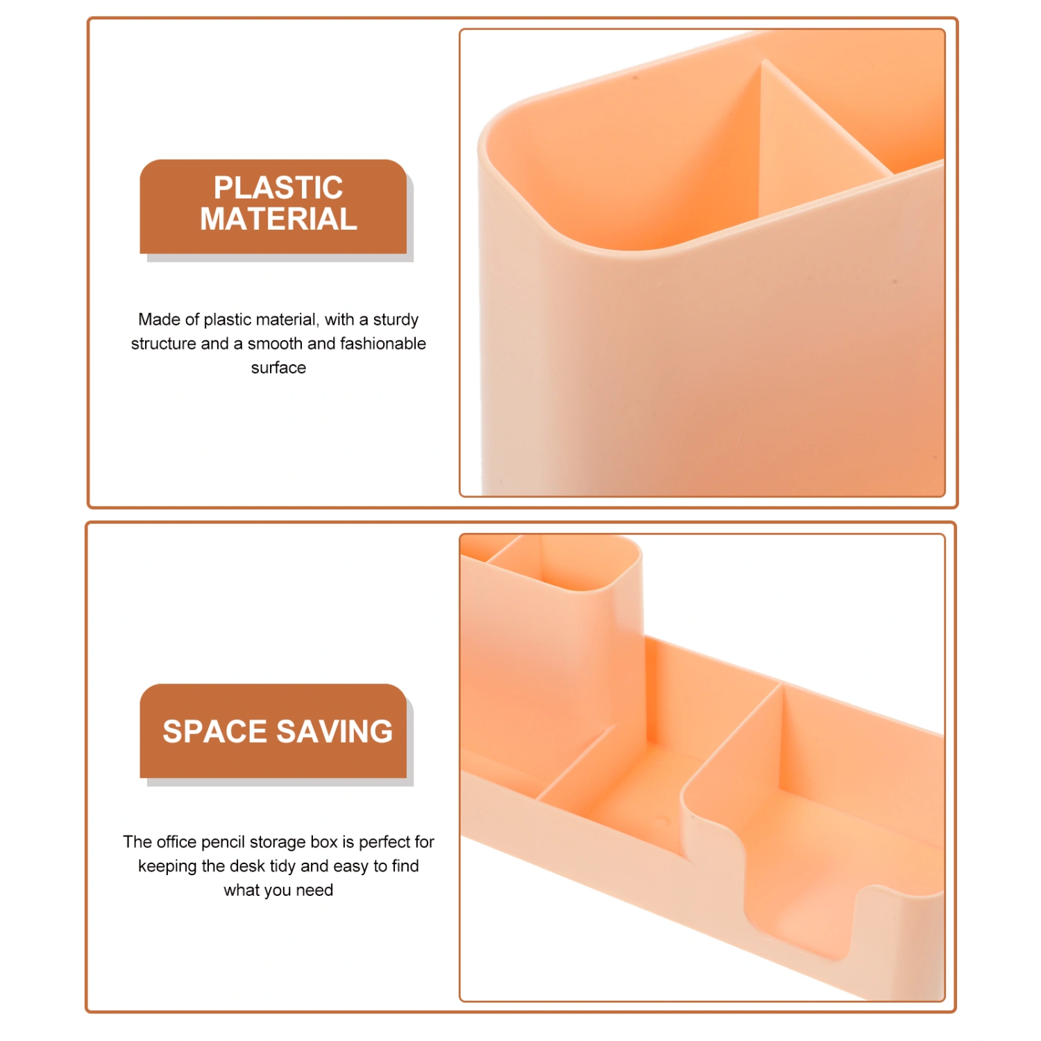 Desktop Organizer Plastic Pencil Holder Desk Stationery Organizer Plastic Storage Holder