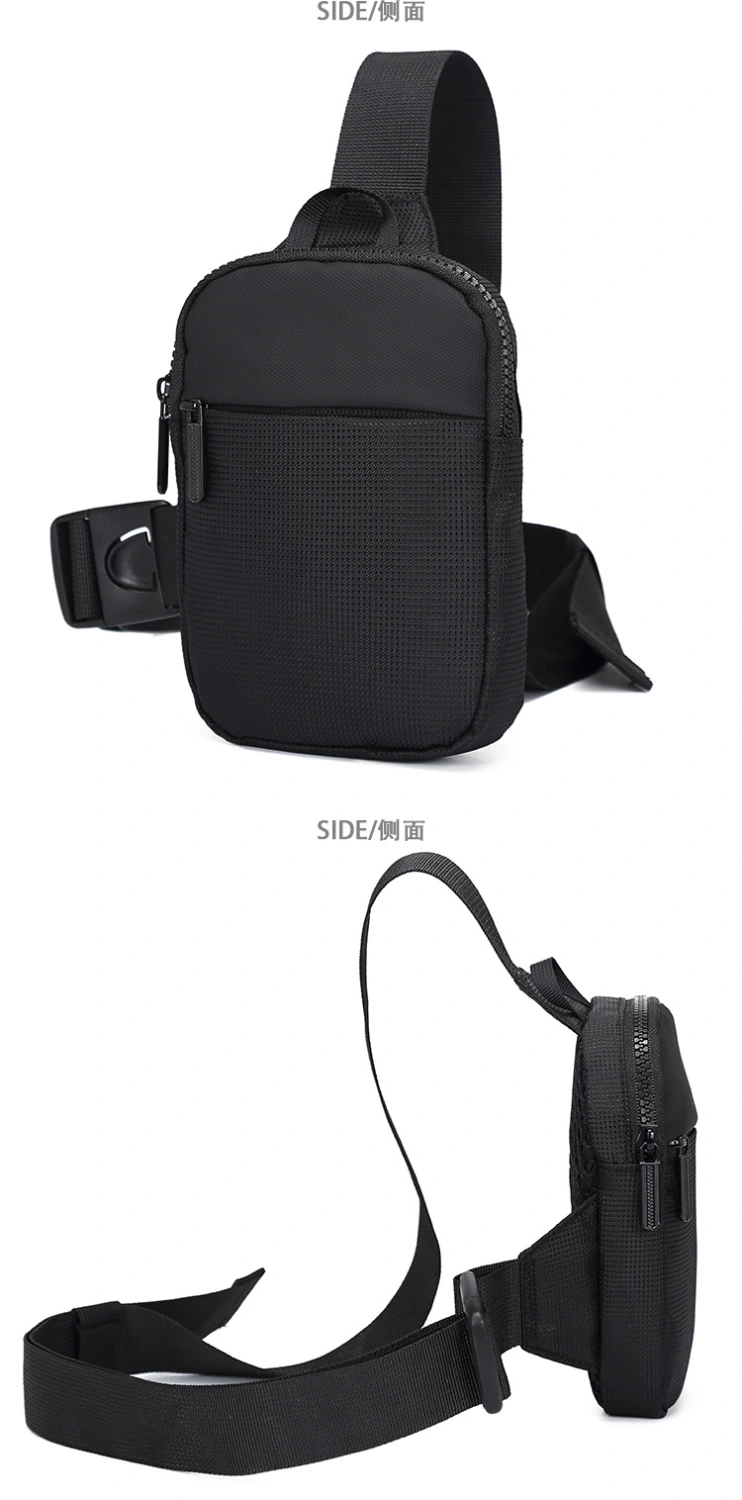 Men Chest Bag Adjustable Waist Pouch All-match Chest Bag Outdoor Waist Pouch for Men