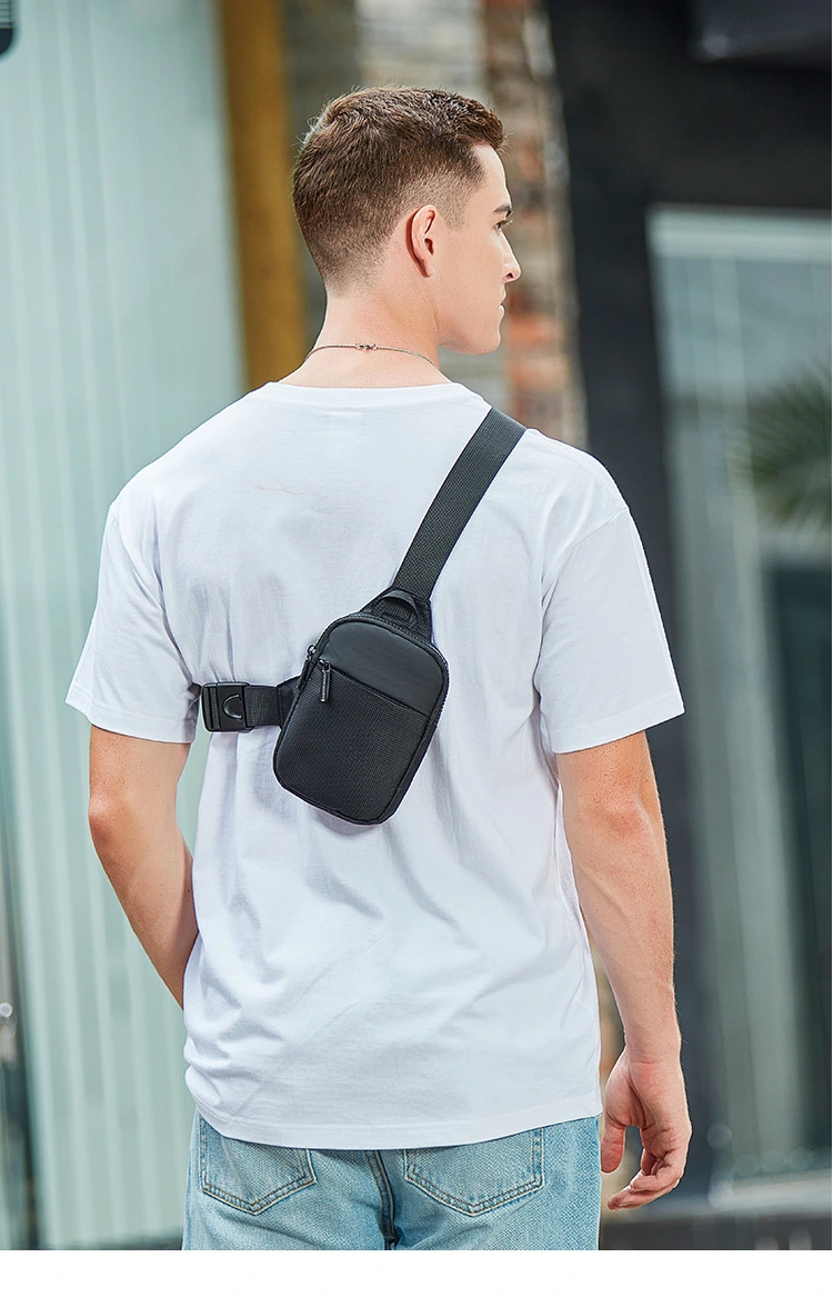 Men Chest Bag Adjustable Waist Pouch All-match Chest Bag Outdoor Waist Pouch for Men