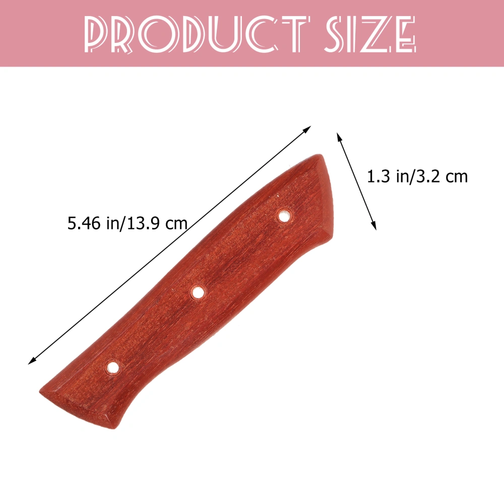 1 Set of Wooden Kitchen Cutter Handle Cutter Handle Parts Cutter Grip Replacement Parts