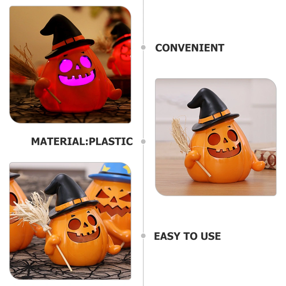 Halloween Pumpkin Lamp Piggy Bank Halloween Pumpkin Prop Scene Layout Decor