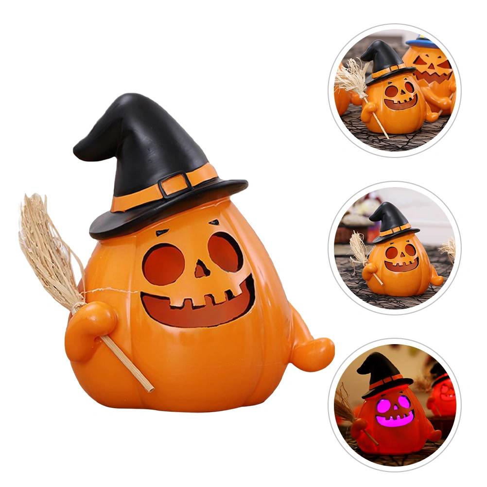 Halloween Pumpkin Lamp Piggy Bank Halloween Pumpkin Prop Scene Layout Decor