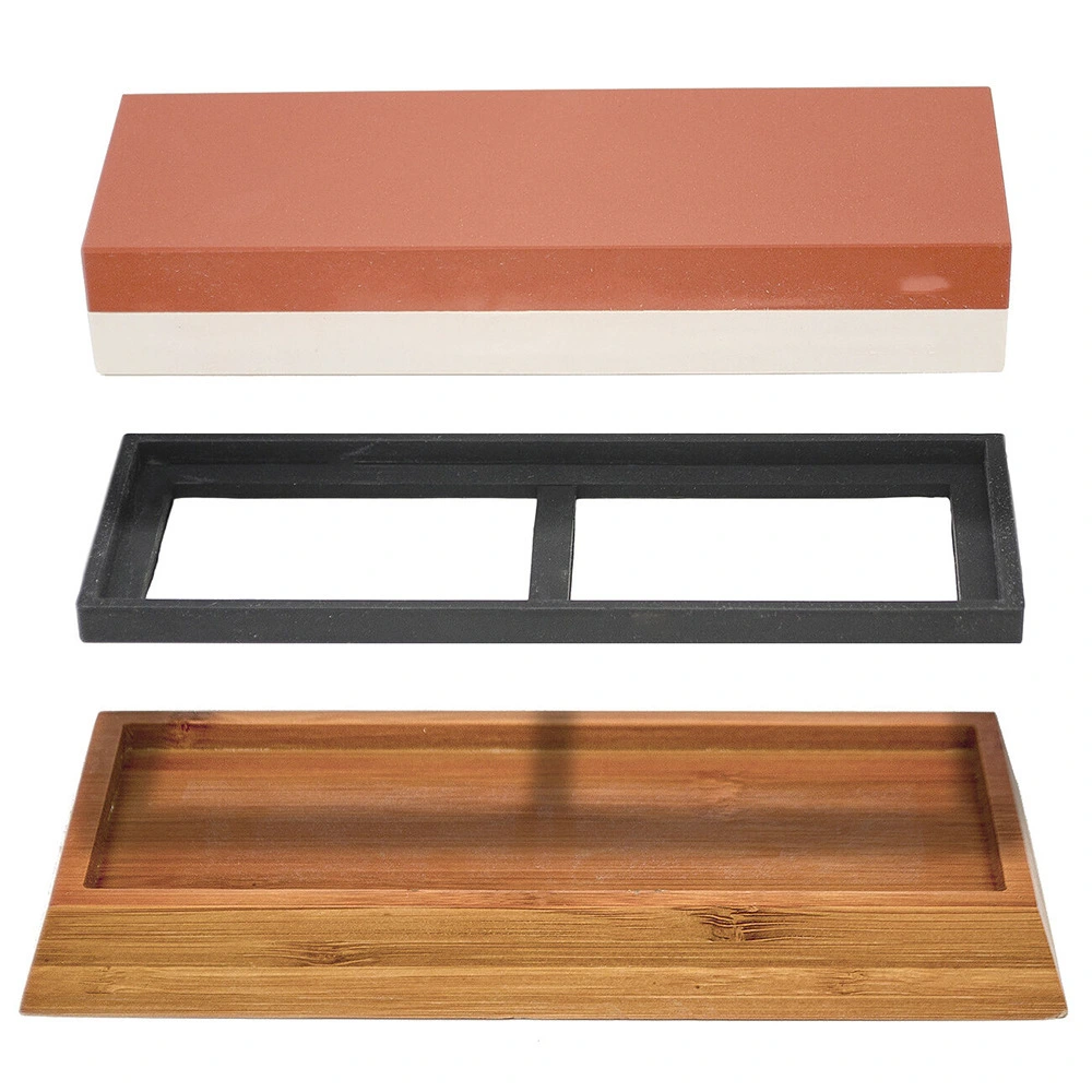 1 Set Sharpening Stone Holder Bamboo Whetstone Base Sharpening Stone Accessory