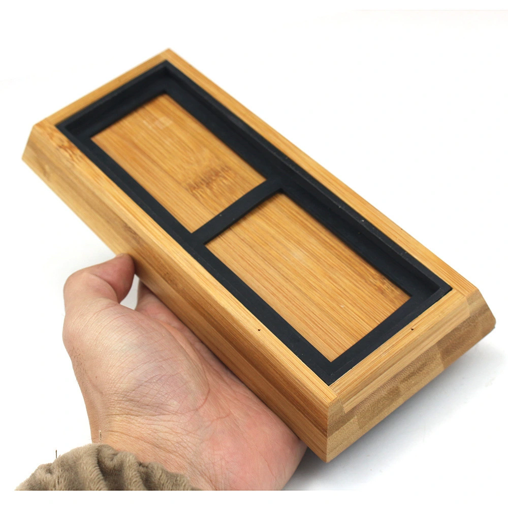 1 Set Sharpening Stone Holder Bamboo Whetstone Base Sharpening Stone Accessory