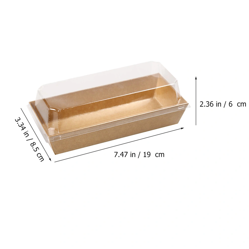 20pcs Paper Baking Boxes Cake Boxes Food Containers Disposable Takeout Boxes with Lids