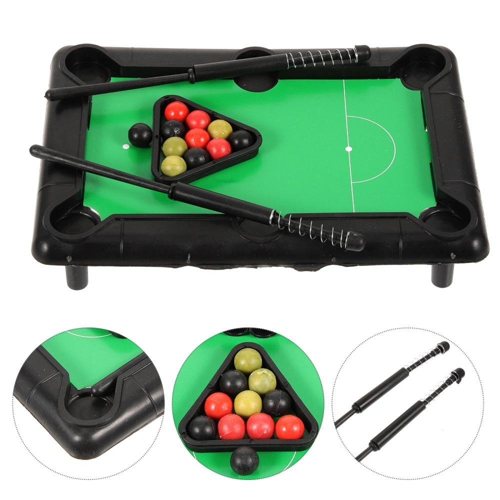 4 Set of Mini Table Billiards Game Desktop Billiards Game Props Mini Pool Table