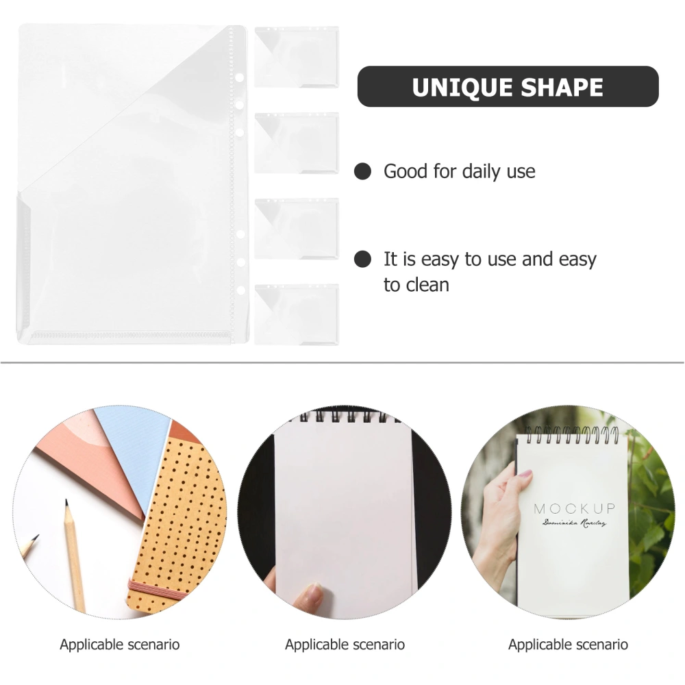 5Pcs Multifunctional Document Folders Wear-Resistant File Pockets Practical File Protectors