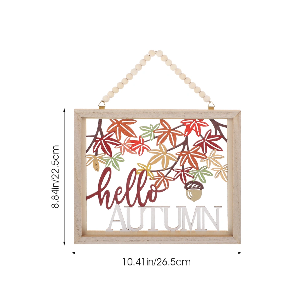 Hanging Autumn Sign Fall Wall Sign Rustic Farmhouse Fall Thanksgiving Decoration