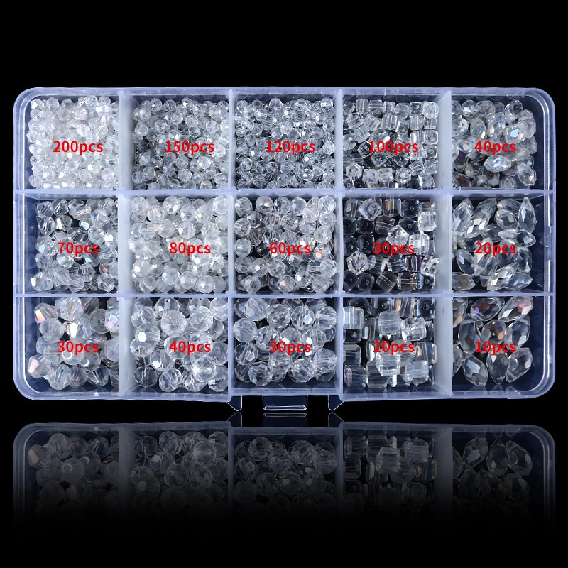 1000Pcs Glass Beads DIY Craft Beads Bracelet Making Beads Novelty Glass Beads DIY Beads Supplies