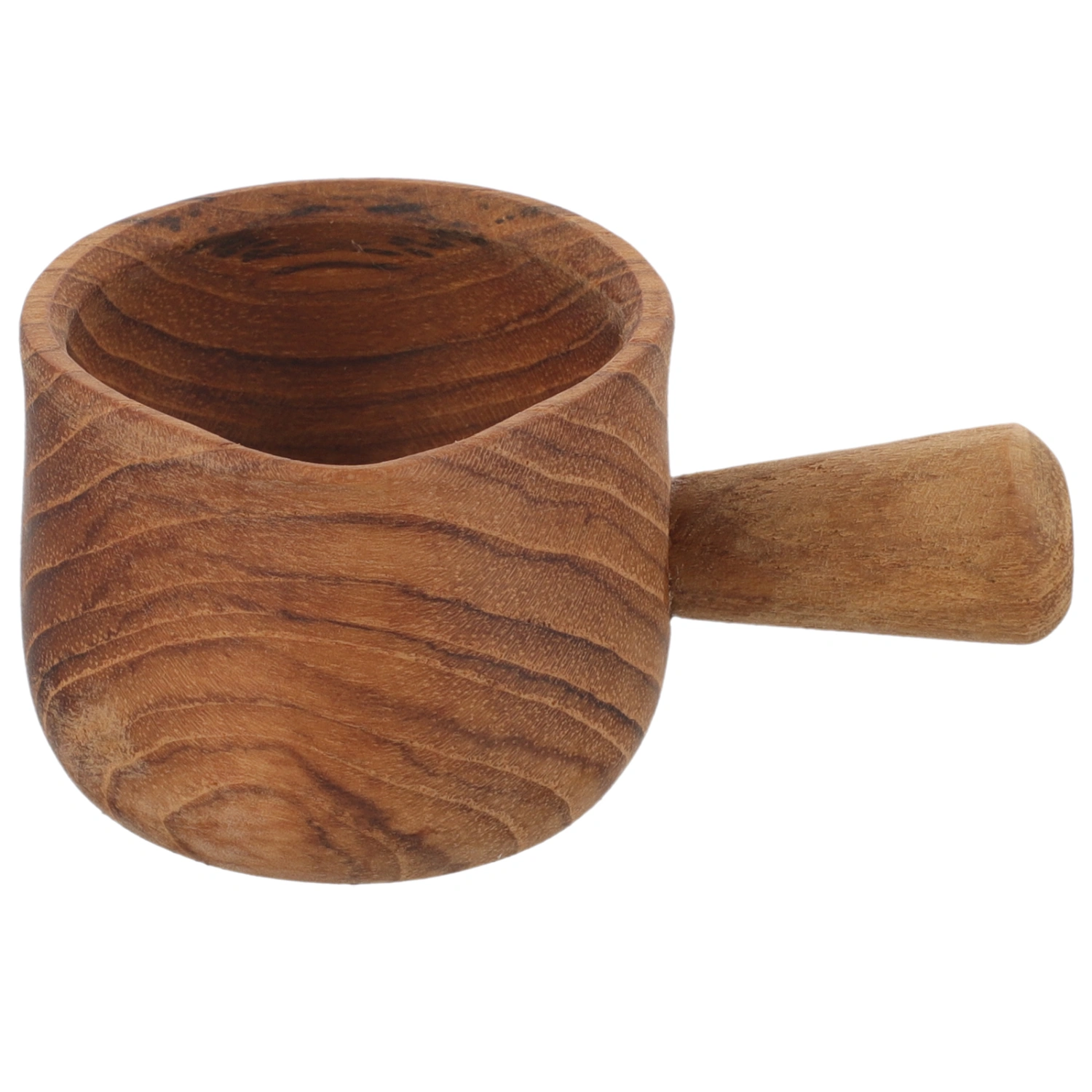 Mini Creamer Pitcher Wooden Honey Pitcher Small Coffee Milk Cup with Handle