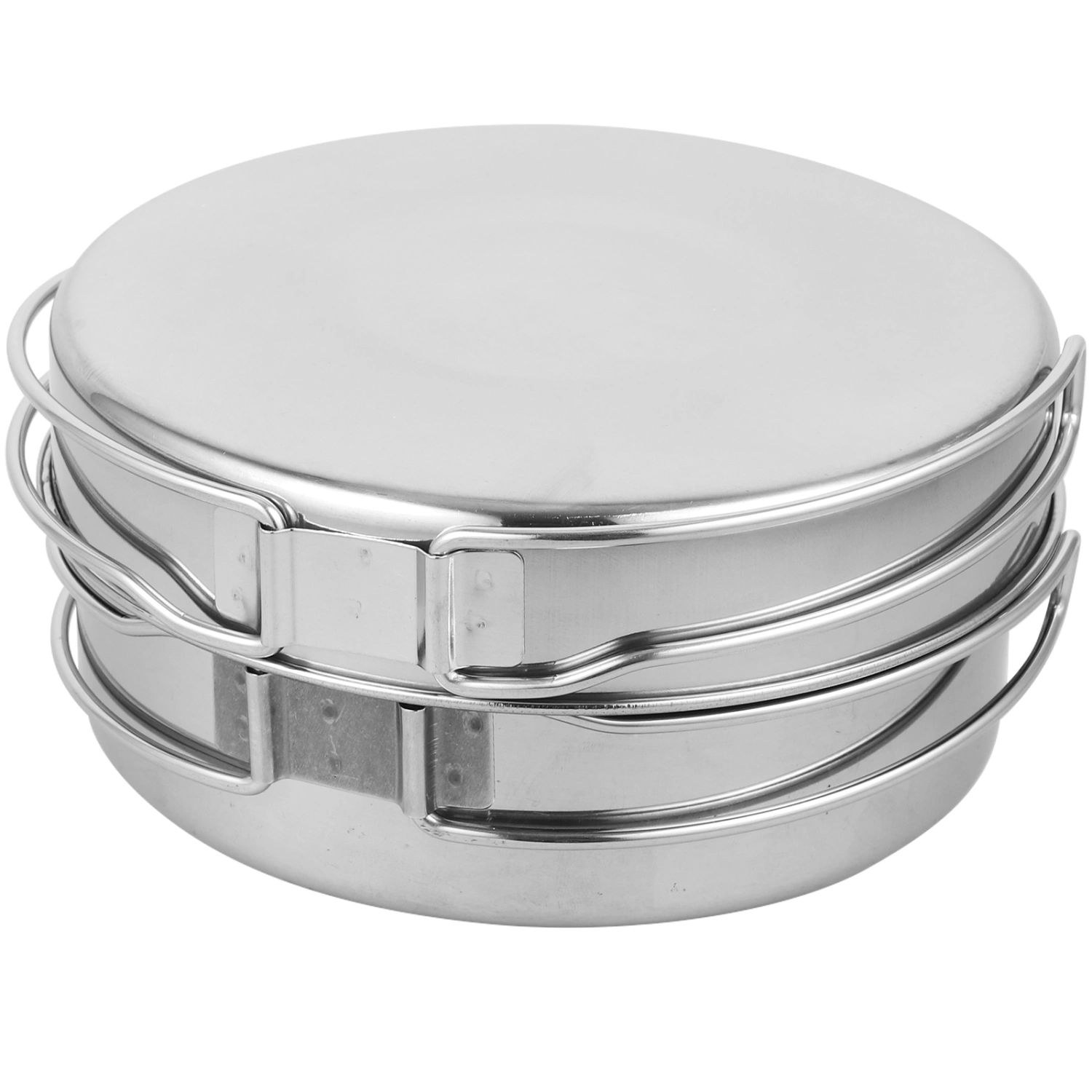 1 Set of Camping Pot Pan Set Stainless Steel Camping Cookware Camping Cooking Utensils