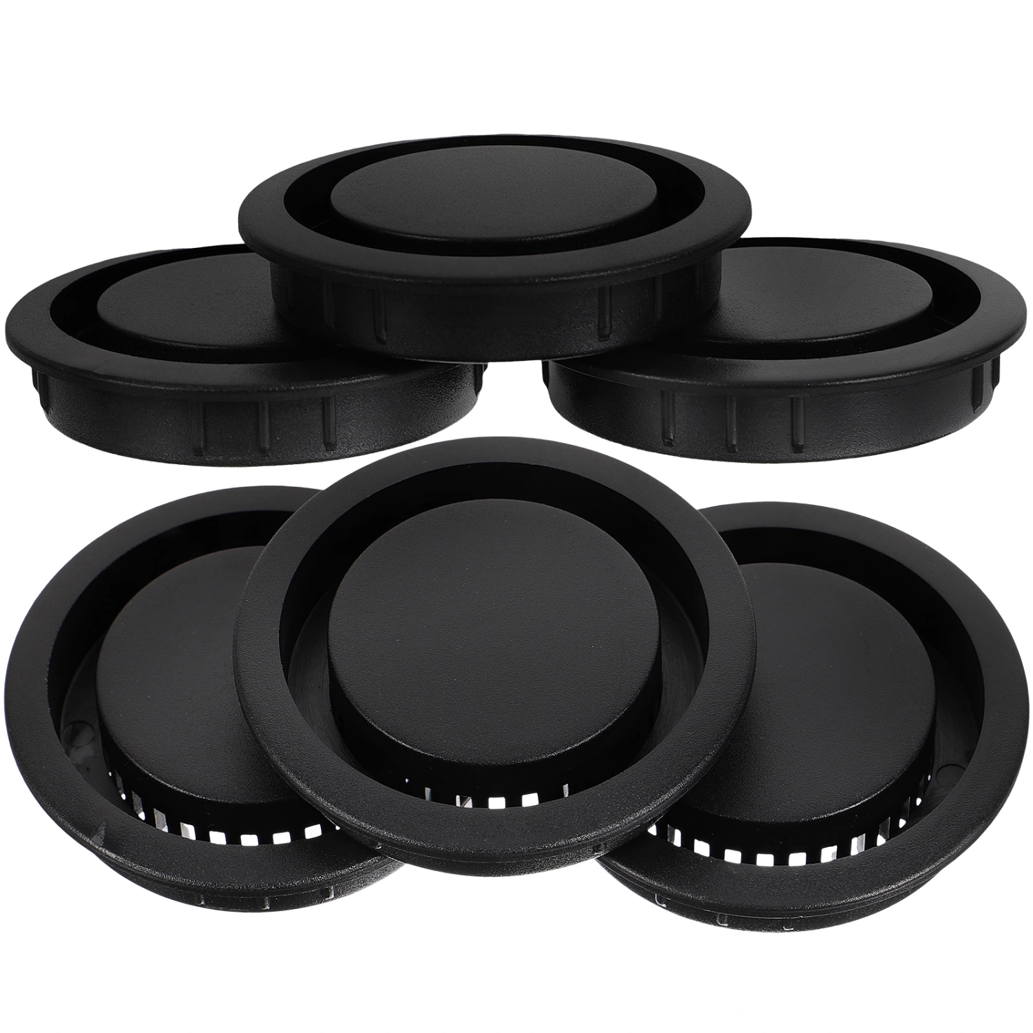 6pcs Vent Hole Covers Soffit Vent Kitchen Bathroom Cabinet Soffit Vents Ventilation Covers