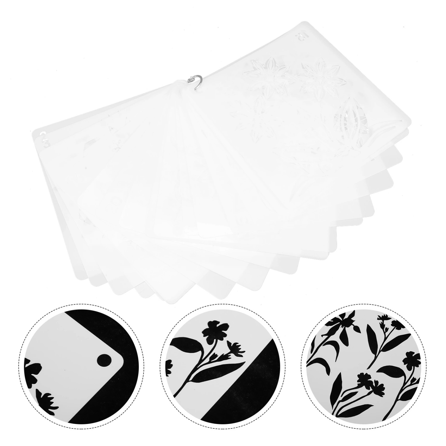 20pcs Drawing Templates Reusable Spring Stencils Art Stencils Stencils Templates for Drawing