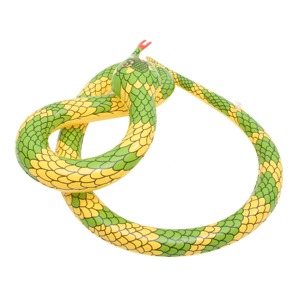 3Pcs Inflatable Snake Toy Fake Snake Wild Animal Model PVC Snake Ornament