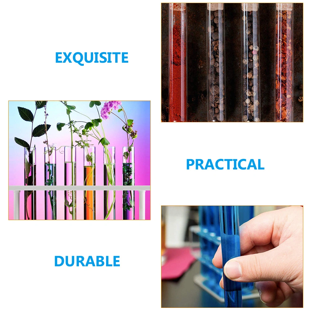 20Pcs Glass Vial Container Cork Stopper Glass Test Tubes for Chemical and Home Use