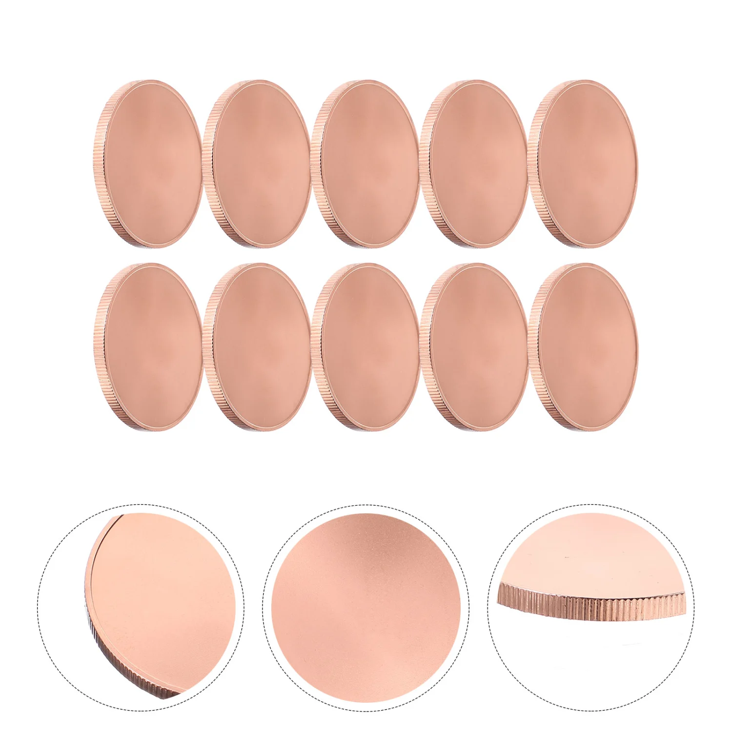 10pcs Blank Challenge Coins Engraving Blanks Coins DIY Crafts Engraving Commemorative Coins