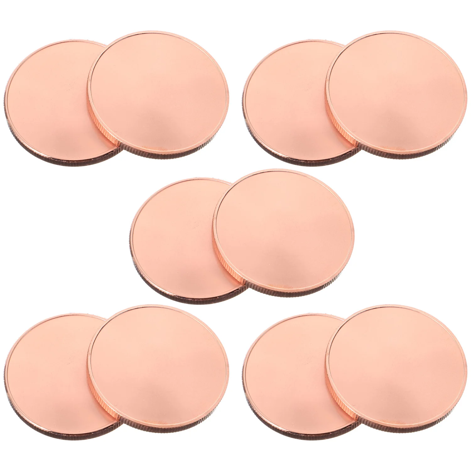 10pcs Blank Challenge Coins Engraving Blanks Coins DIY Crafts Engraving Commemorative Coins