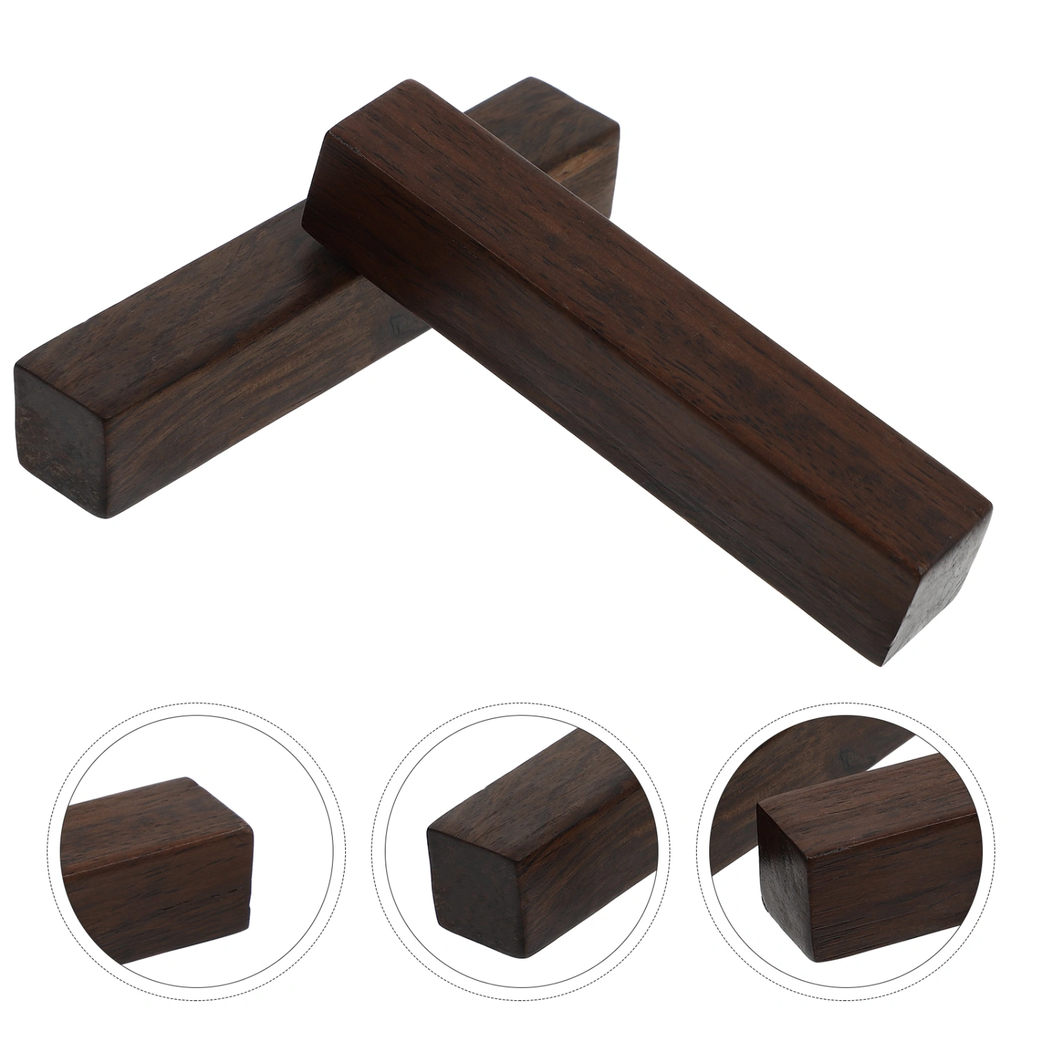 4pcs Wooden Paperweight Calligraphy Practice Wood Paperweight Chinese Calligraphy Paperweight Decor