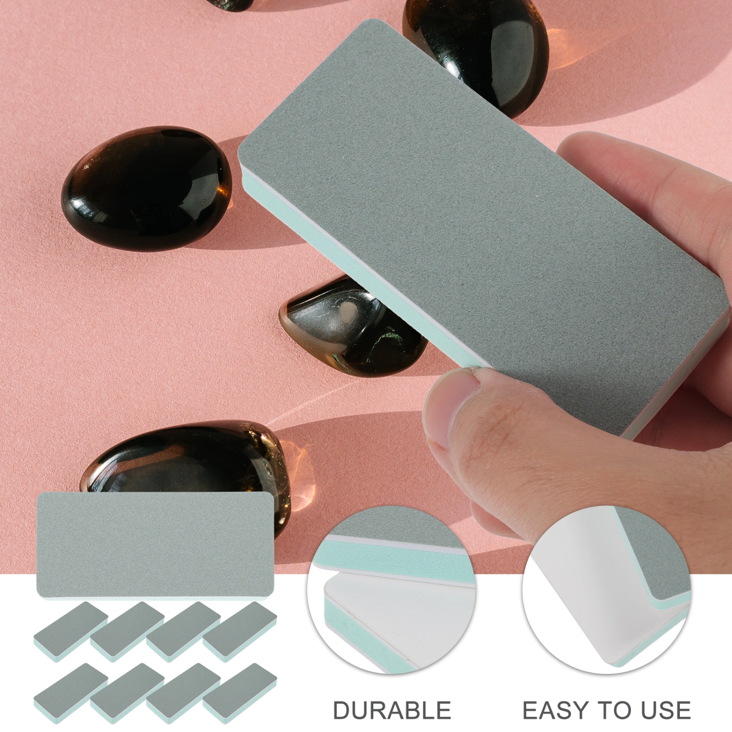 10pcs Buffing Media Sanding Blocks Polishing Sanding Pads Sponge Sanding Pads for Grinding
