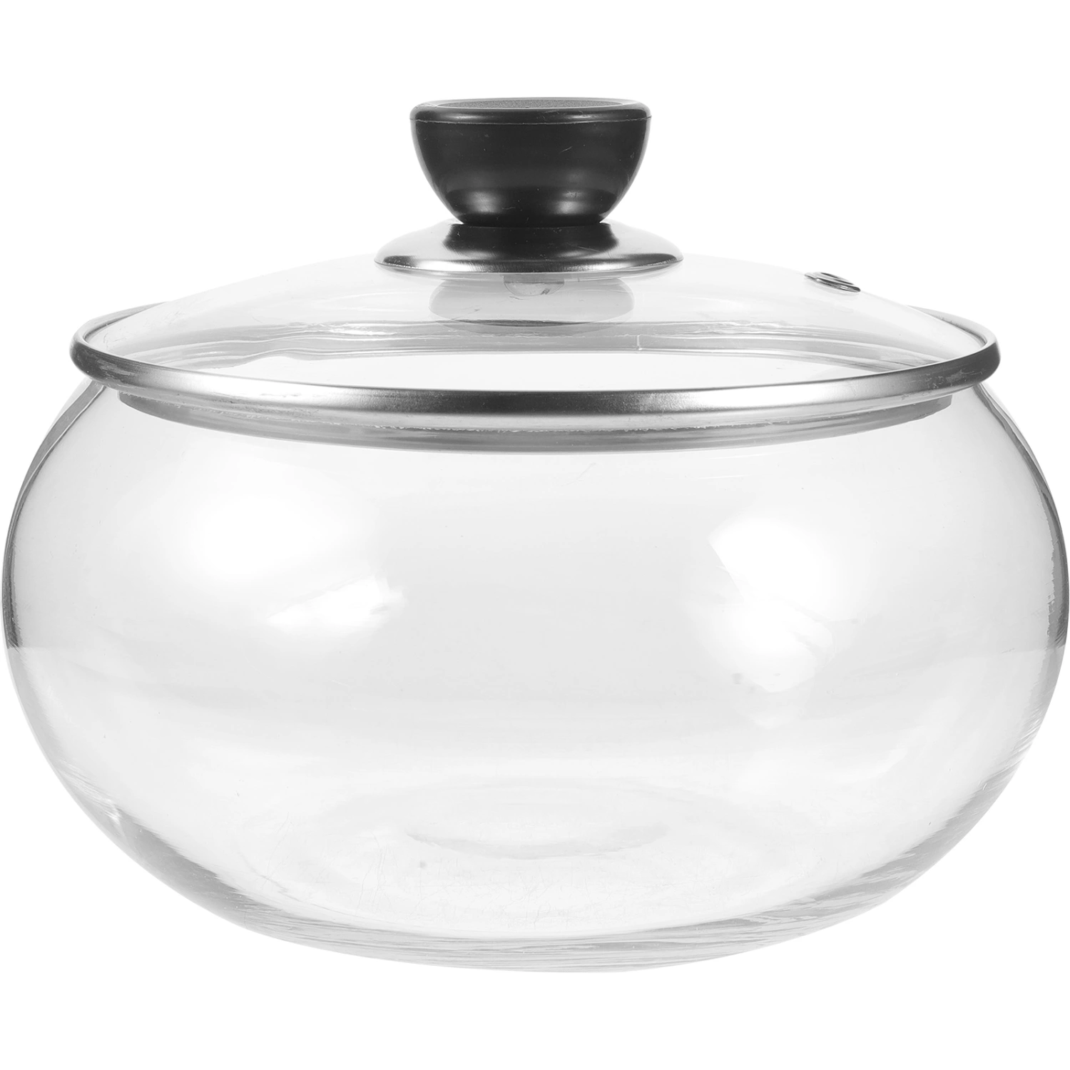 Glass Pickle Jar Transparent Pickle Container Lidded Pickle Canister Wide Mouth Sealed Glass Storage Jar